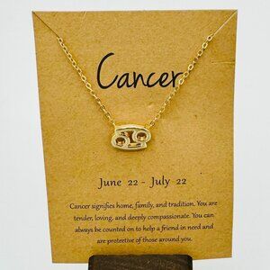 Gold Cancer Necklace - NWT